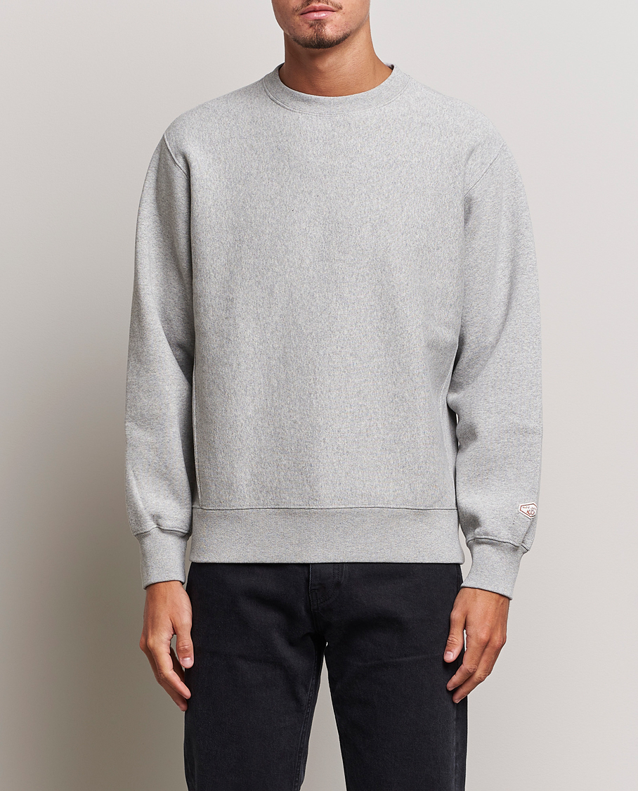 Uomini | Maglieria | Nudie Jeans | Hasse Crew Neck Sweatshirt Grey Melange