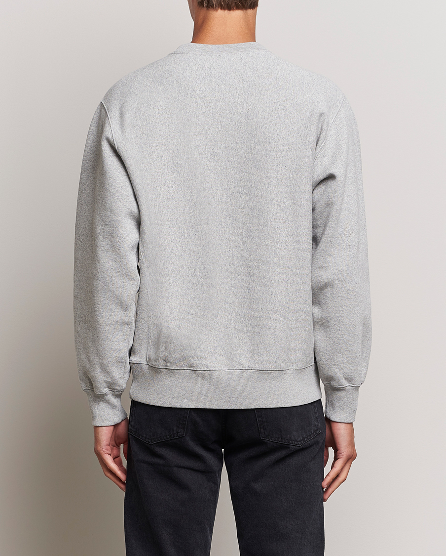 Uomini | Maglieria | Nudie Jeans | Hasse Crew Neck Sweatshirt Grey Melange
