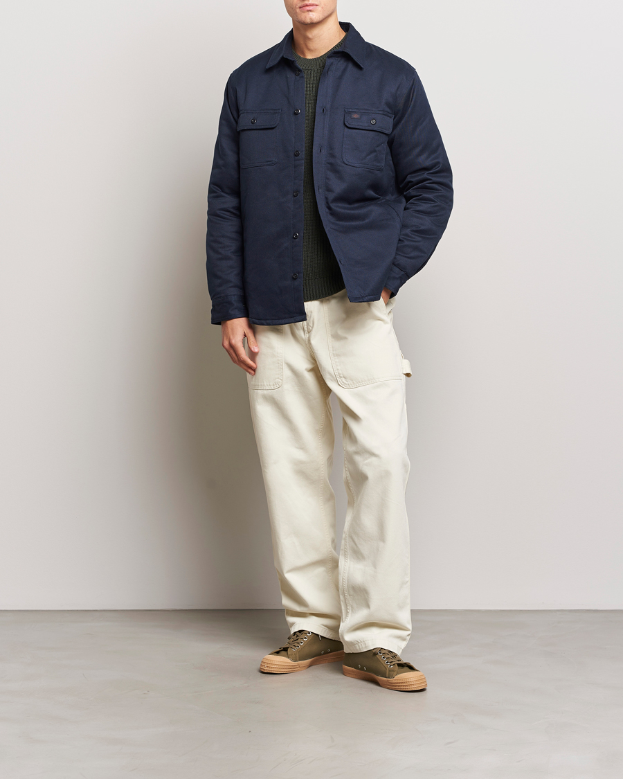 Uomini | Giacche | Nudie Jeans | Glenn Padded Shirt Jacket Navy