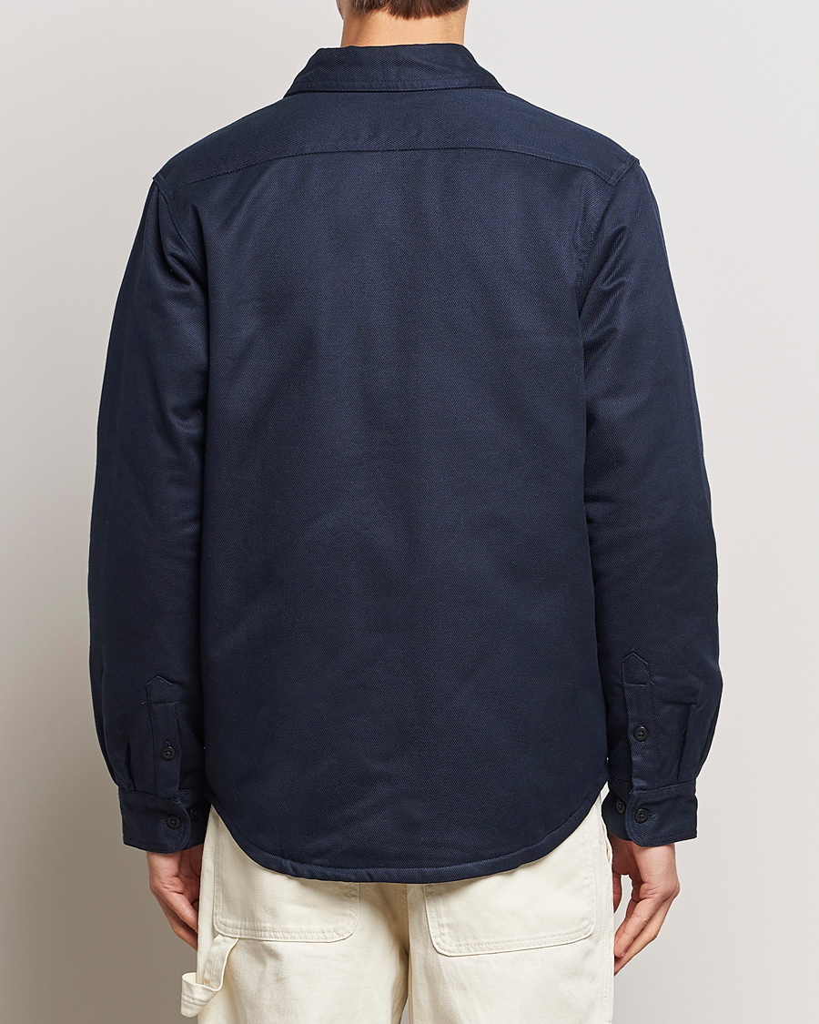 Uomini | Giacche | Nudie Jeans | Glenn Padded Shirt Jacket Navy