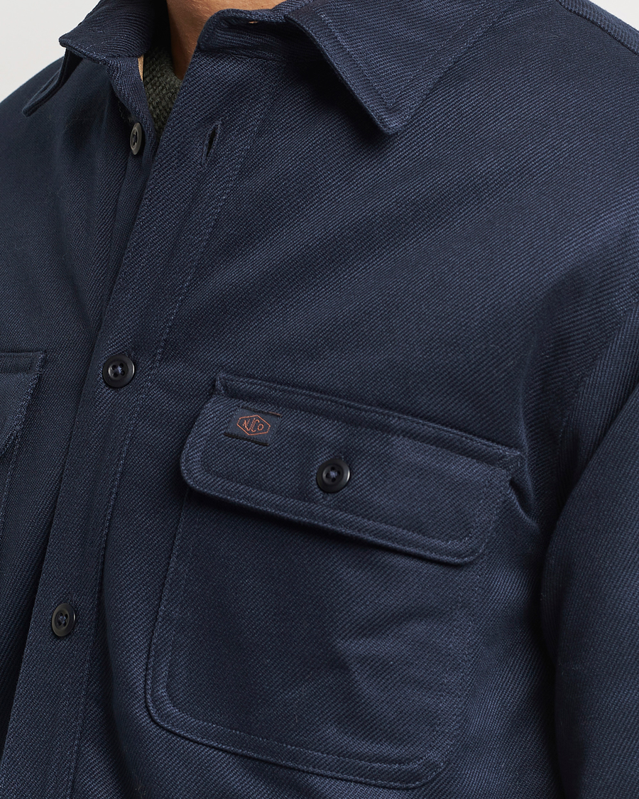 Uomini | Giacche | Nudie Jeans | Glenn Padded Shirt Jacket Navy