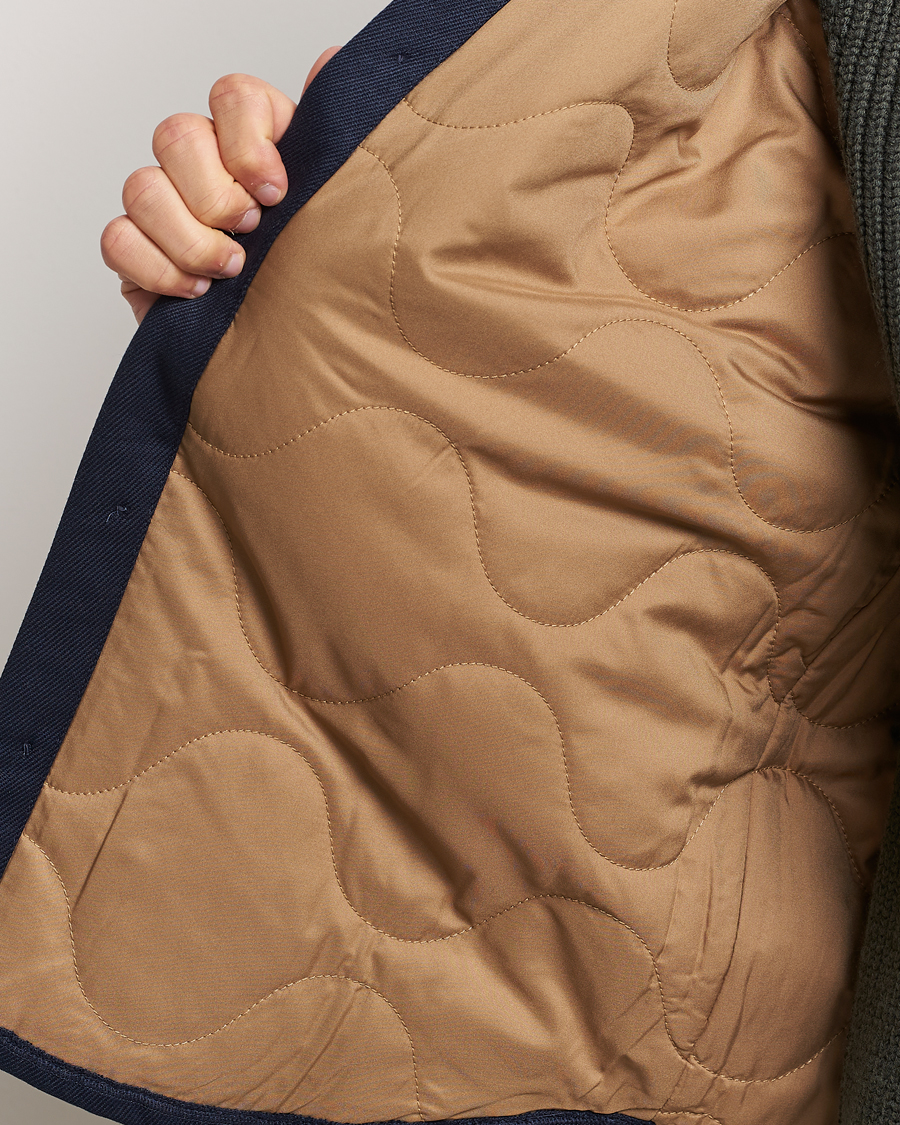 Uomini | Giacche | Nudie Jeans | Glenn Padded Shirt Jacket Navy