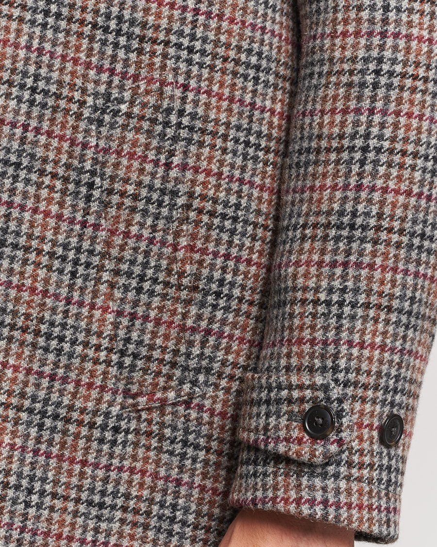 Uomini | Giacche | Baracuta | Paul Houndstooth Wool Coat Grey