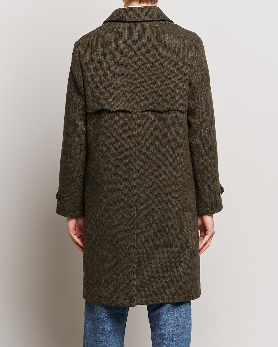 Uomini | Giacche | Baracuta | Paul Herringbone Wool Coat Bark