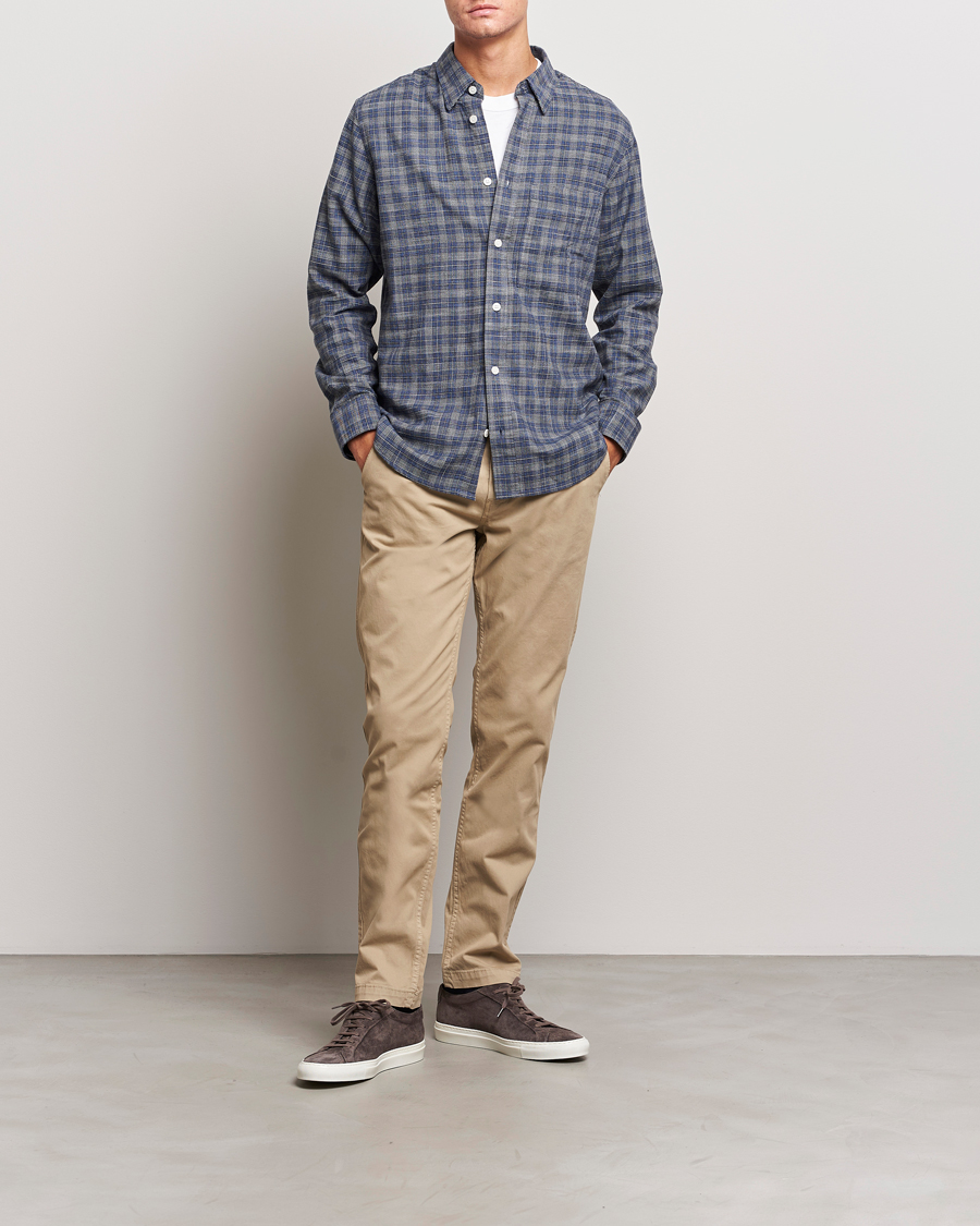 Uomini | Pantaloni | NN07 | Marco Slim Fit Stretch Chinos Khaki