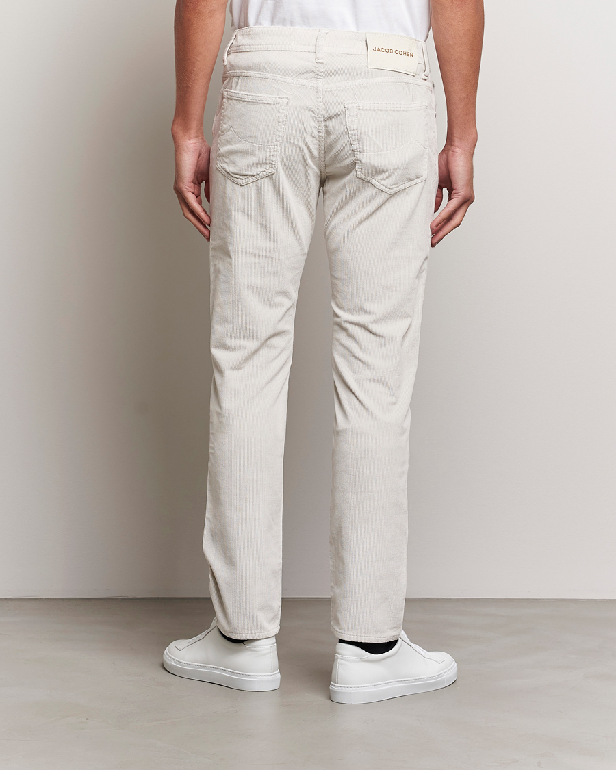 Uomini | Pantaloni | Jacob Cohën | Bard 5-Pocket Medium Corduroy Trousers Off White