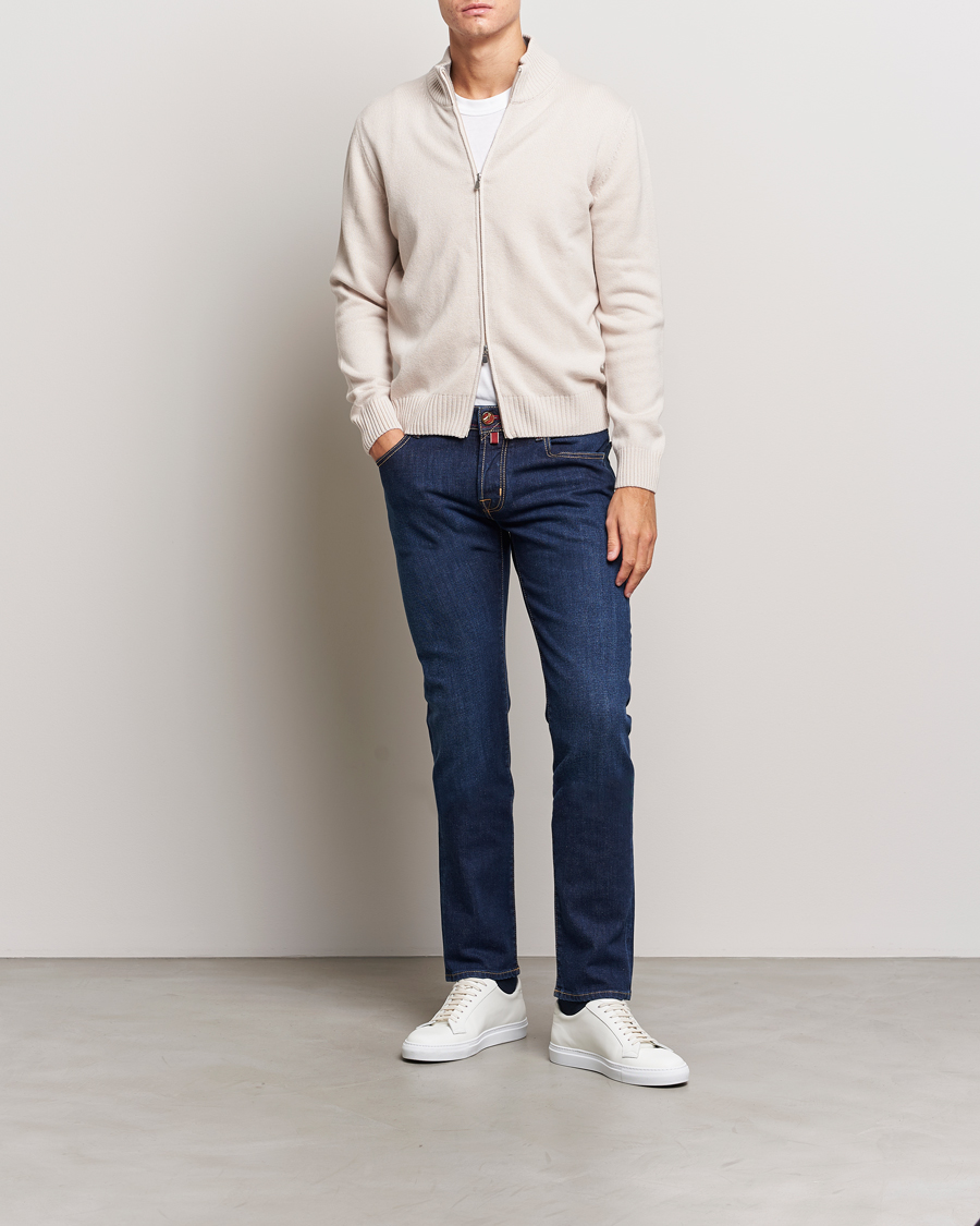 Uomini | Jeans | Jacob Cohën | Nick Venice Slim Fit Stretch Jeans Dark Blue