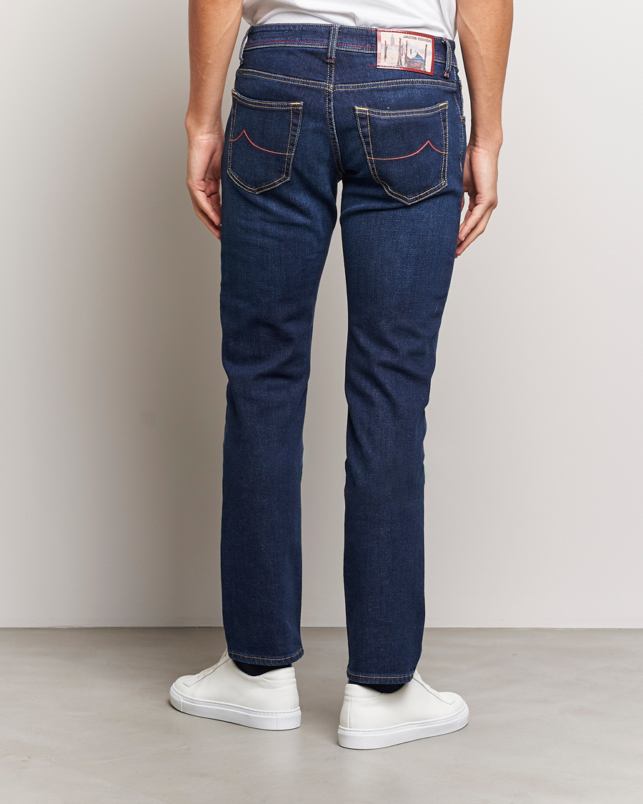 Uomini | Jeans | Jacob Cohën | Nick Venice Slim Fit Stretch Jeans Dark Blue