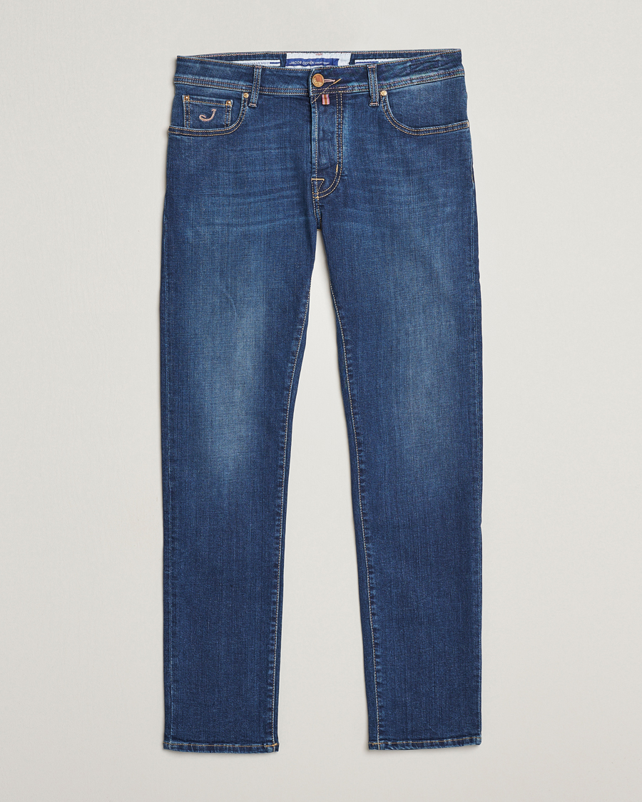 Uomini | Jeans | Jacob Cohën | Bard Rome Slim Fit Stretch Jeans Mid Blue