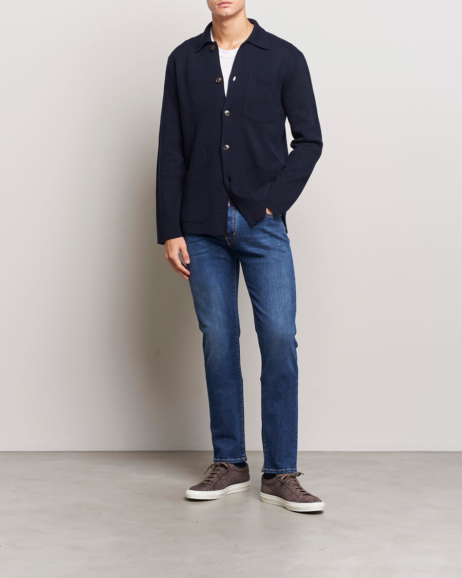 Uomini | Jeans | Jacob Cohën | Bard Rome Slim Fit Stretch Jeans Mid Blue