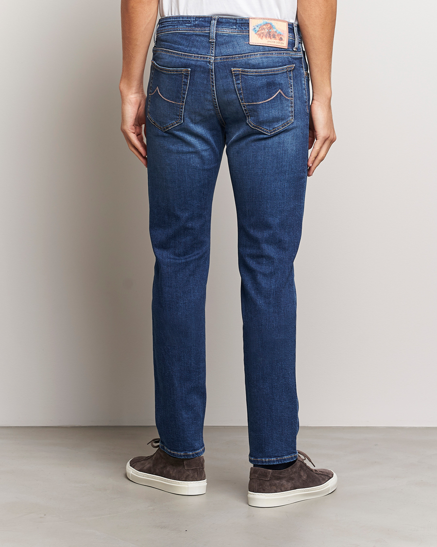 Uomini | Jeans | Jacob Cohën | Bard Rome Slim Fit Stretch Jeans Mid Blue
