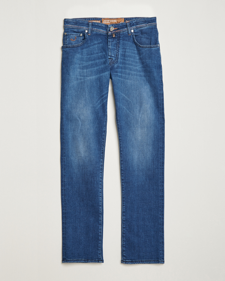 Uomini | Jeans | Jacob Cohën | Nick Limited Edition Slim Fit Jeans Mid Blue