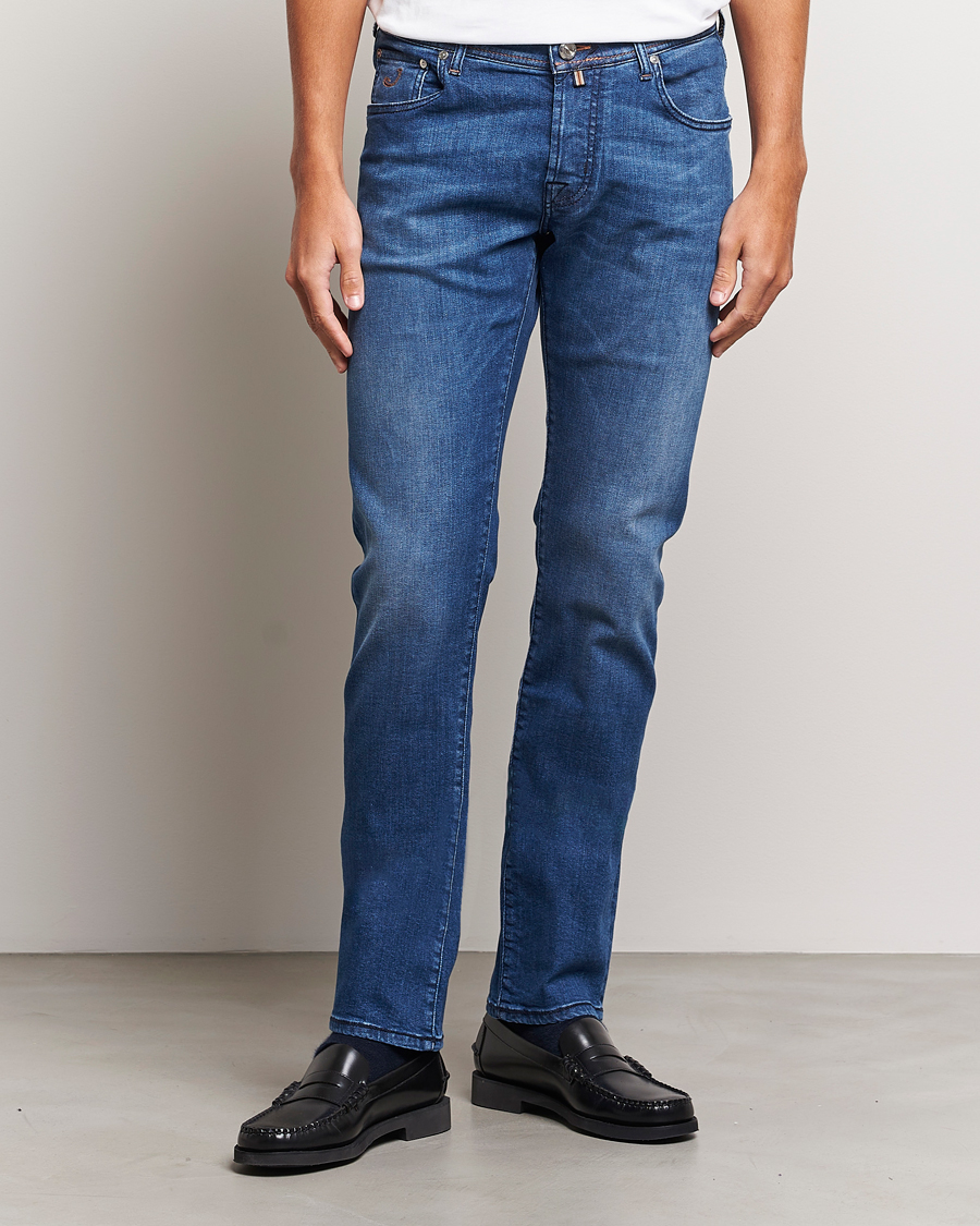 Uomini | Jeans | Jacob Cohën | Nick Limited Edition Slim Fit Jeans Mid Blue