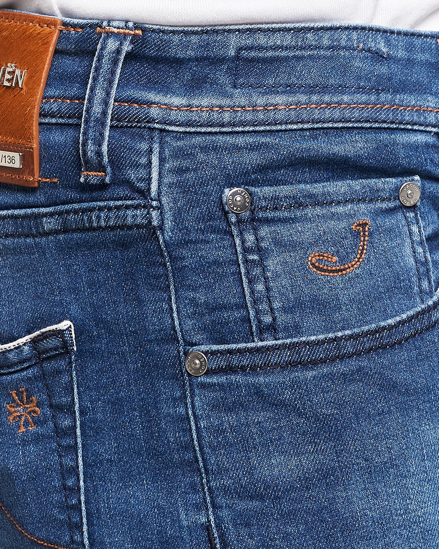 Uomini | Jeans | Jacob Cohën | Nick Limited Edition Slim Fit Jeans Mid Blue