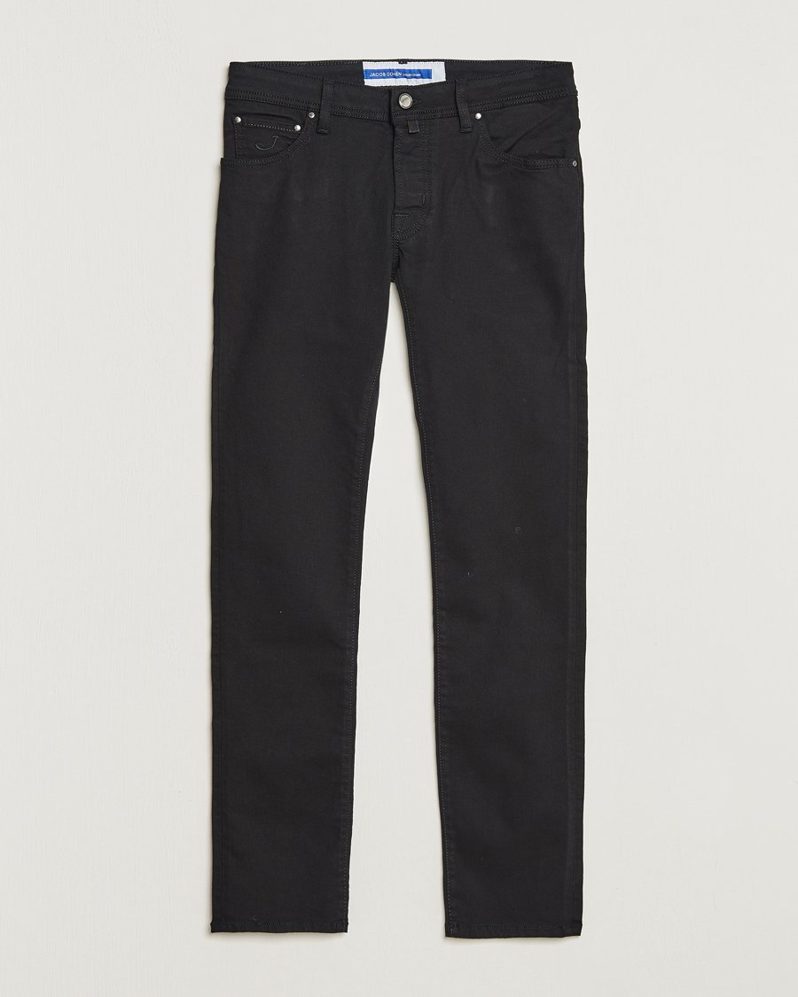 Uomini | Jeans | Jacob Cohën | Nick Slim Fit Stretch Jeans Stay Black