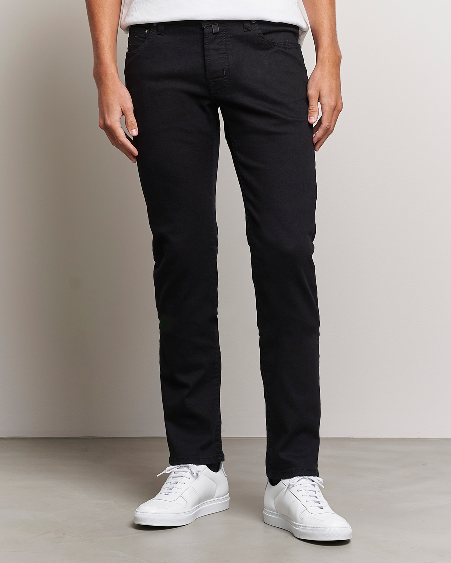 Uomini | Jeans | Jacob Cohën | Nick Slim Fit Stretch Jeans Stay Black