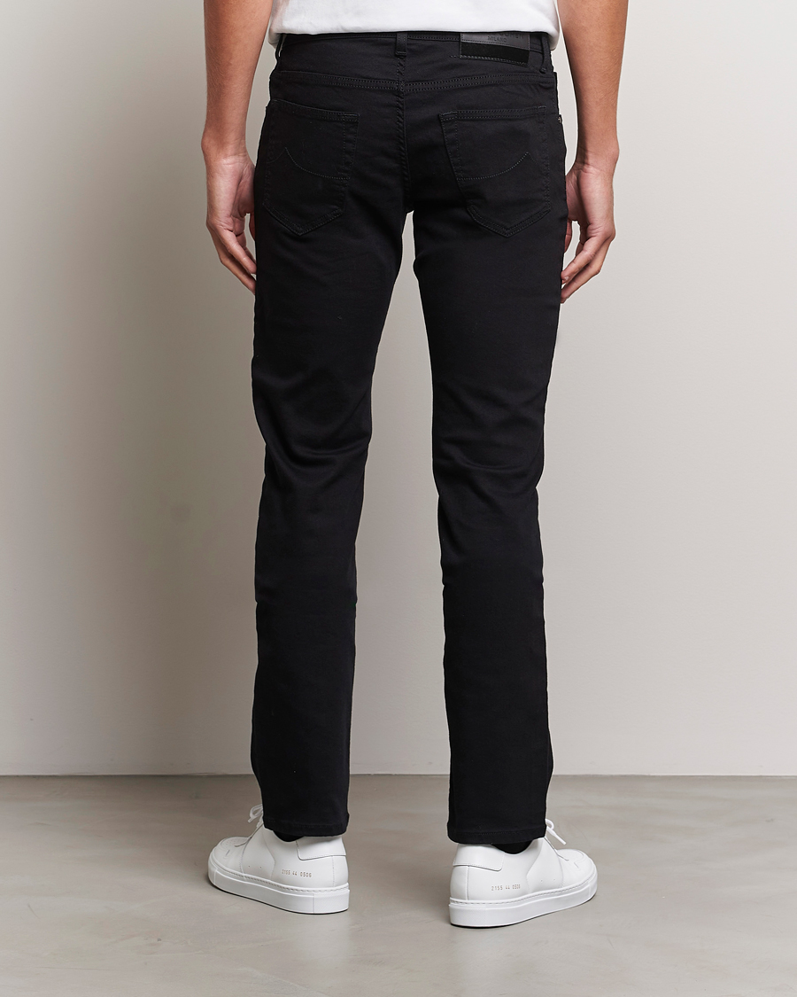 Uomini | Jeans | Jacob Cohën | Nick Slim Fit Stretch Jeans Stay Black