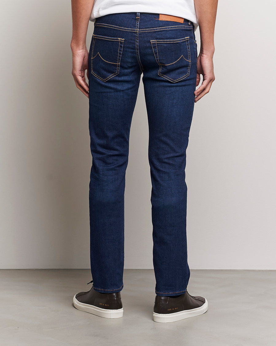 Uomini | Jeans | Jacob Cohën | Nick Slim Fit Stretch Jeans Mid Blue
