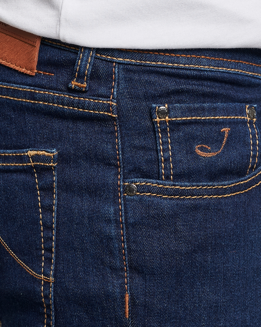 Uomini | Jeans | Jacob Cohën | Nick Slim Fit Stretch Jeans Mid Blue