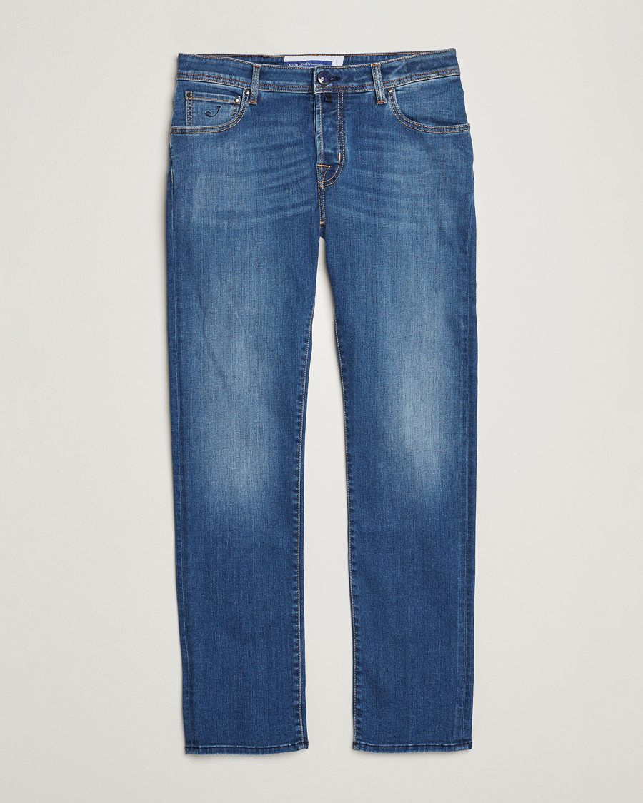 Uomini | Jeans | Jacob Cohën | Nick Slim Fit Stretch Jeans Blue