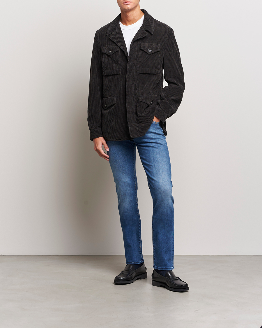 Uomini | Jeans | Jacob Cohën | Nick Slim Fit Stretch Jeans Blue
