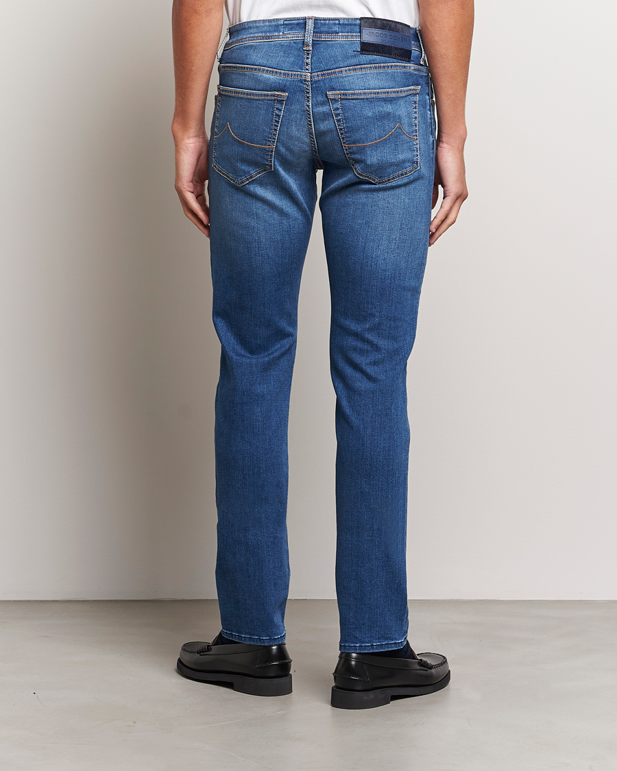 Uomini | Jeans | Jacob Cohën | Nick Slim Fit Stretch Jeans Blue