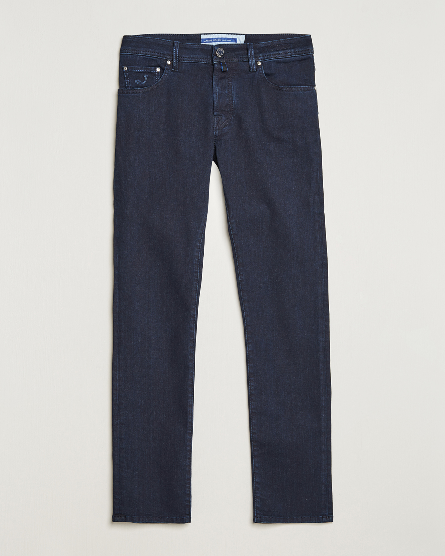 Uomini | Jeans | Jacob Cohën | Nick Slim Fit Stretch Jeans Blue Black