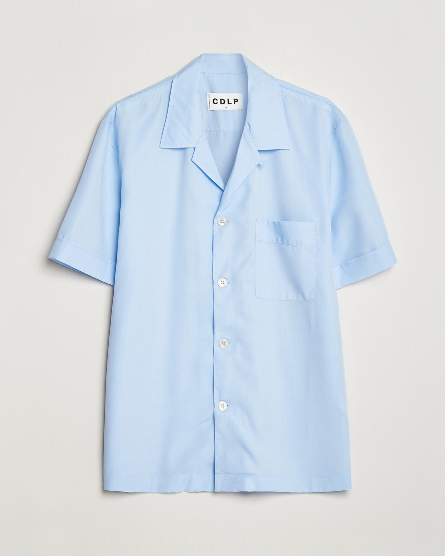 Uomini | Accappatoi & Pigiami | CDLP | Short Sleeve Pyjama Shirt Sky Blue