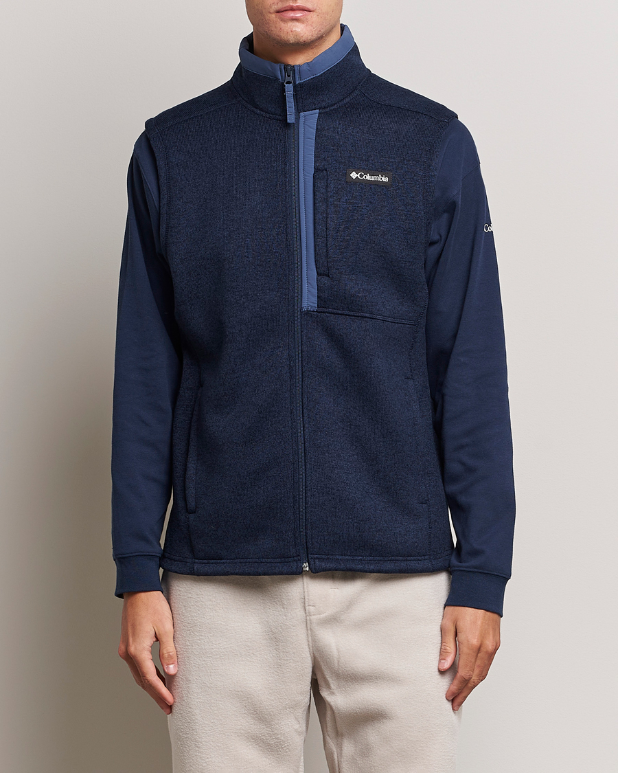 Uomini | Maglieria | Columbia | Sweater Weather Fleece Vest Navy Heather