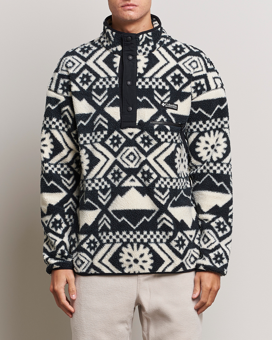 Uomini | Maglieria | Columbia | Helvetia Half Snap Fleece Black Checkered