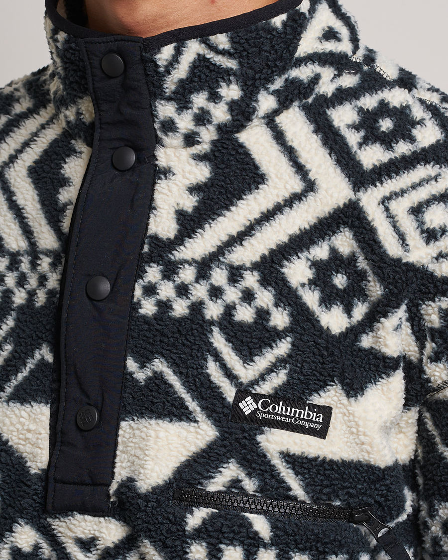 Uomini | Maglieria | Columbia | Helvetia Half Snap Fleece Black Checkered