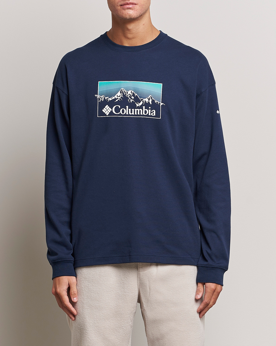 Uomini | T-shirt | Columbia | Duxbery Relaxed Long Sleeve T-Shirt Collegiate Navy