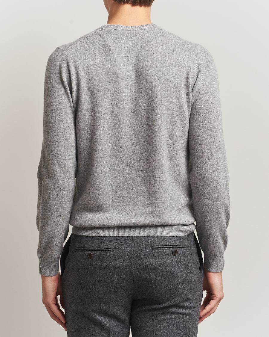 Uomini | Maglieria | Stenströms | Cashmere Crewneck Grey