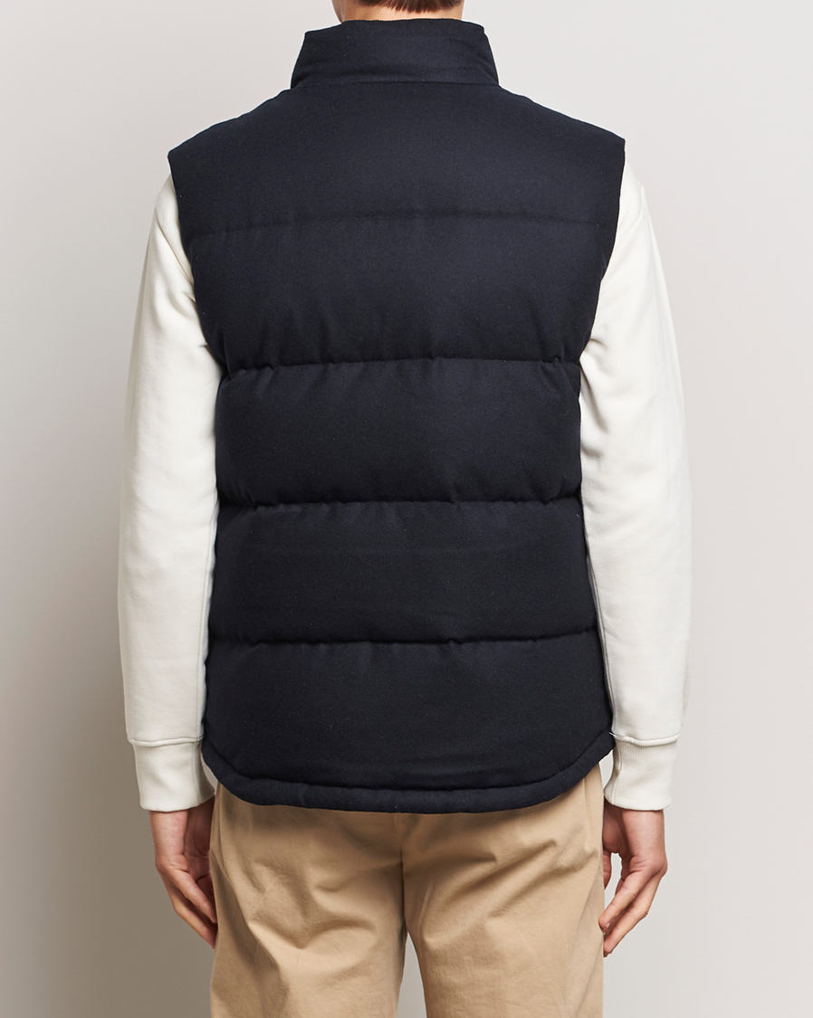 Uomini | Giacche | Morris | Alston Wool Flanell Vest Blue