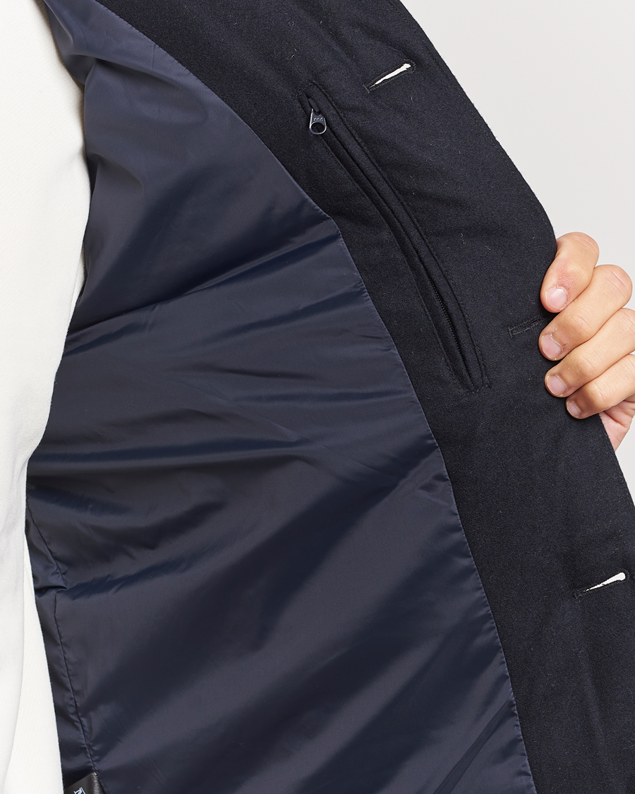 Uomini | Giacche | Morris | Alston Wool Flanell Vest Blue