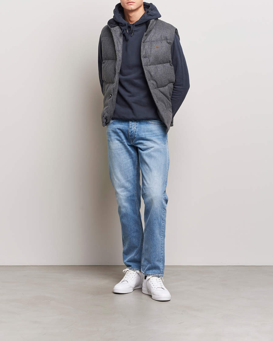 Uomini | Giacche | Morris | Alston Wool Flanell Vest Grey