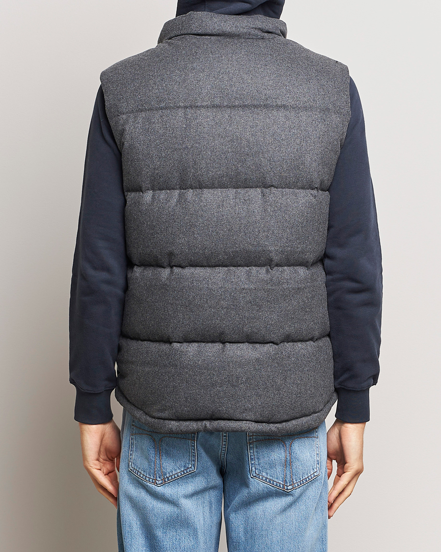 Uomini | Giacche | Morris | Alston Wool Flanell Vest Grey