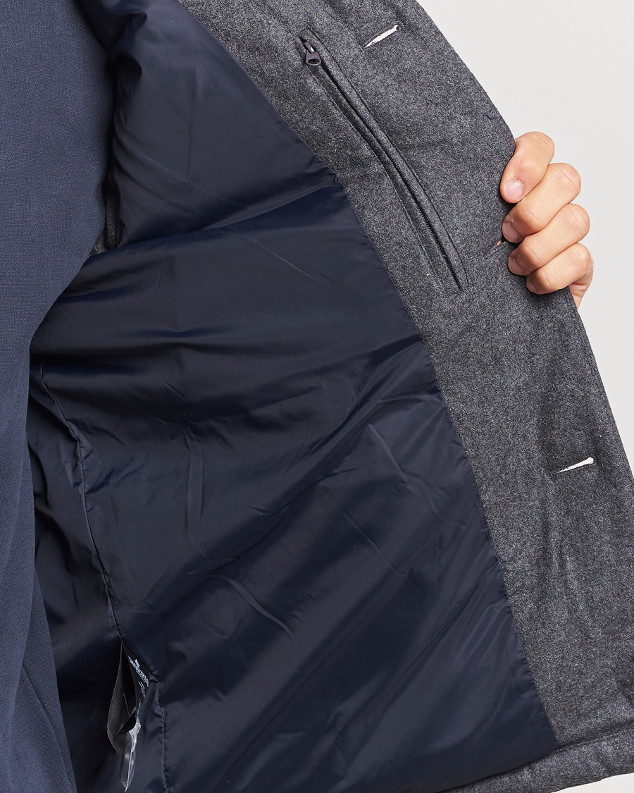 Uomini | Giacche | Morris | Alston Wool Flanell Vest Grey