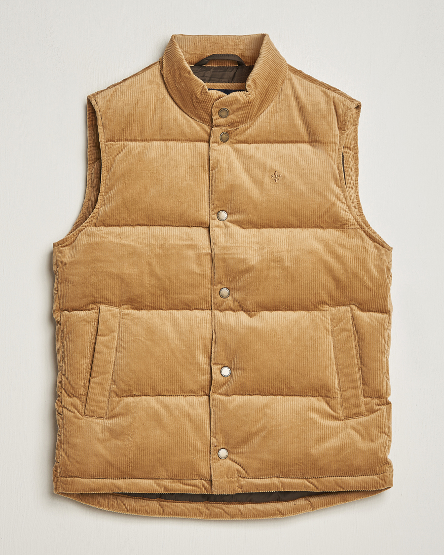 Uomini | Giacche | Morris | Kirkby Cord Vest Beige
