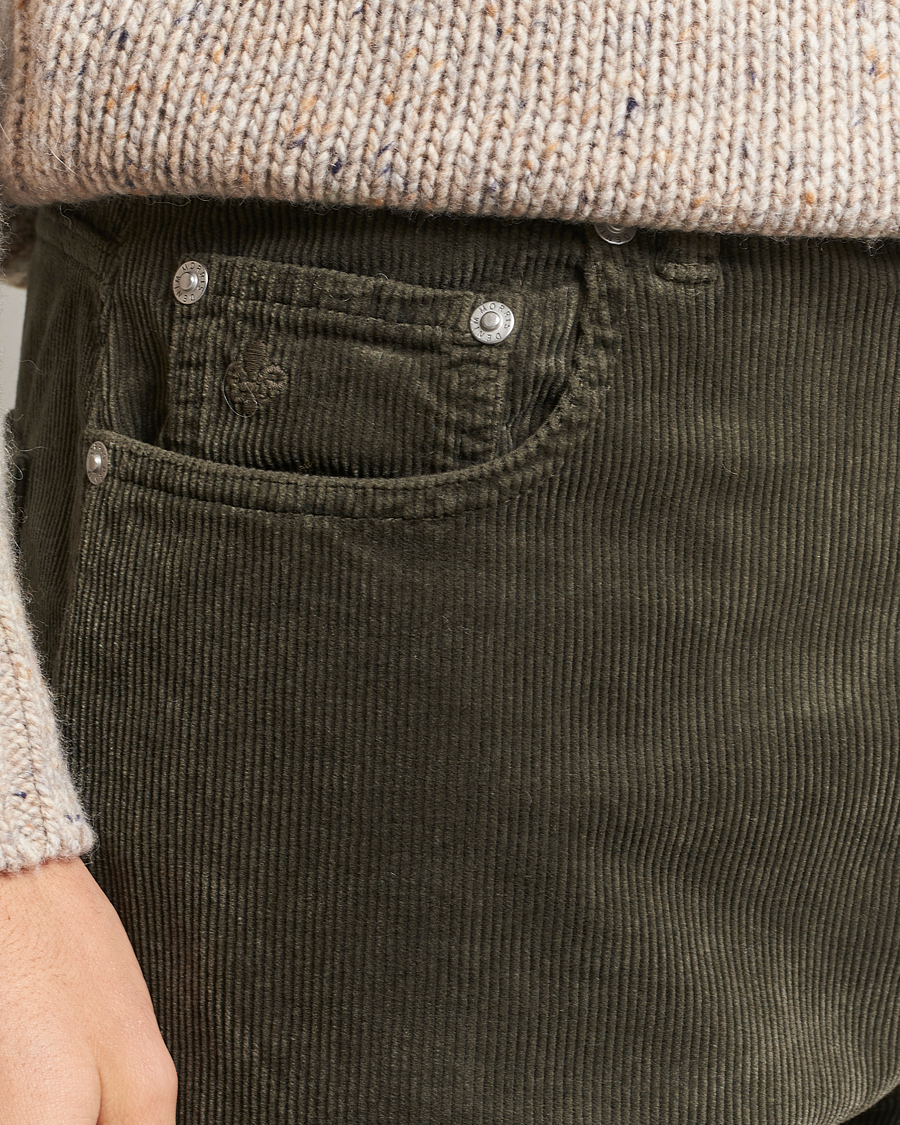 Uomini | Pantaloni | Morris | James Corduroy 5-Pocket Pant Olive