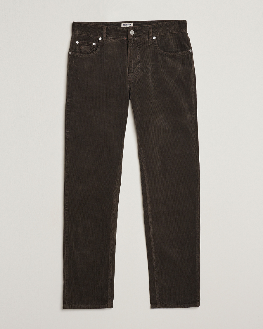 Uomini | Pantaloni | Morris | James Corduroy 5-Pocket Pant Dark Brown