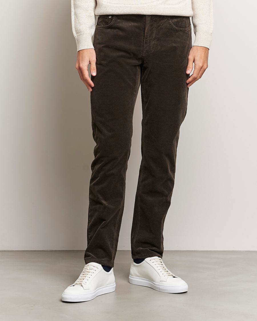 Uomini | Pantaloni | Morris | James Corduroy 5-Pocket Pant Dark Brown
