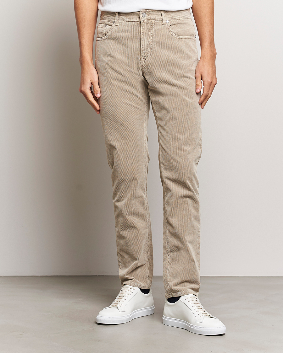 Uomini | Pantaloni | Morris | James Corduroy 5-Pocket Pant Grey