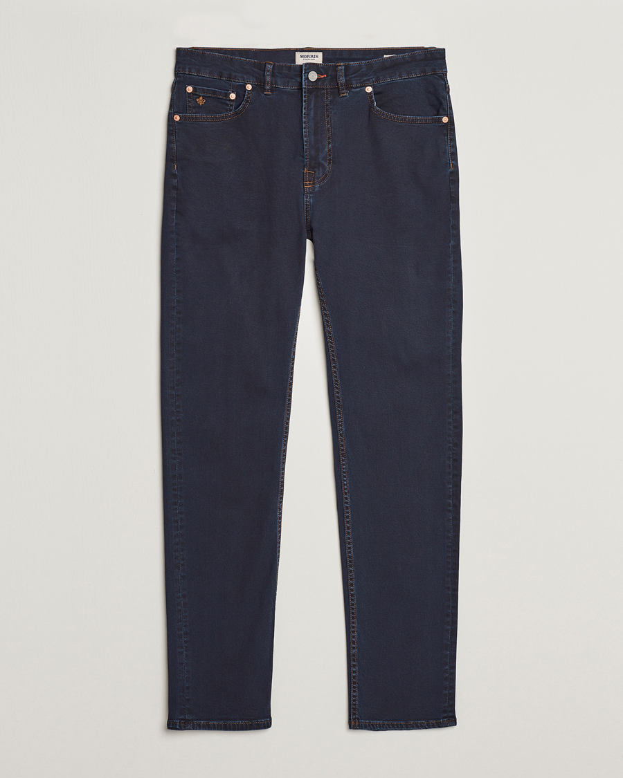 Uomini | Pantaloni | Morris | James Satin Jeans Rinse Wash