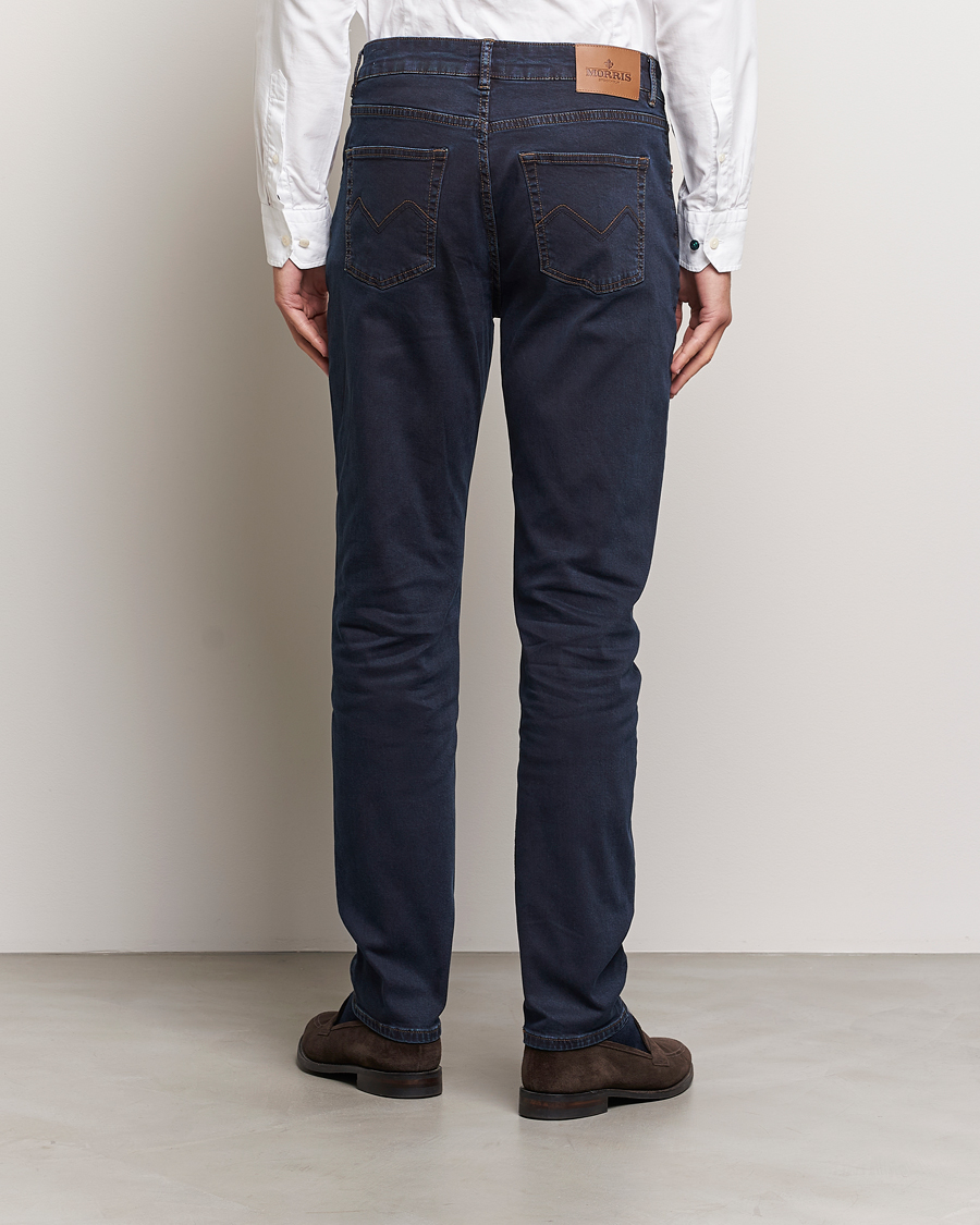 Uomini | Pantaloni | Morris | James Satin Jeans Rinse Wash