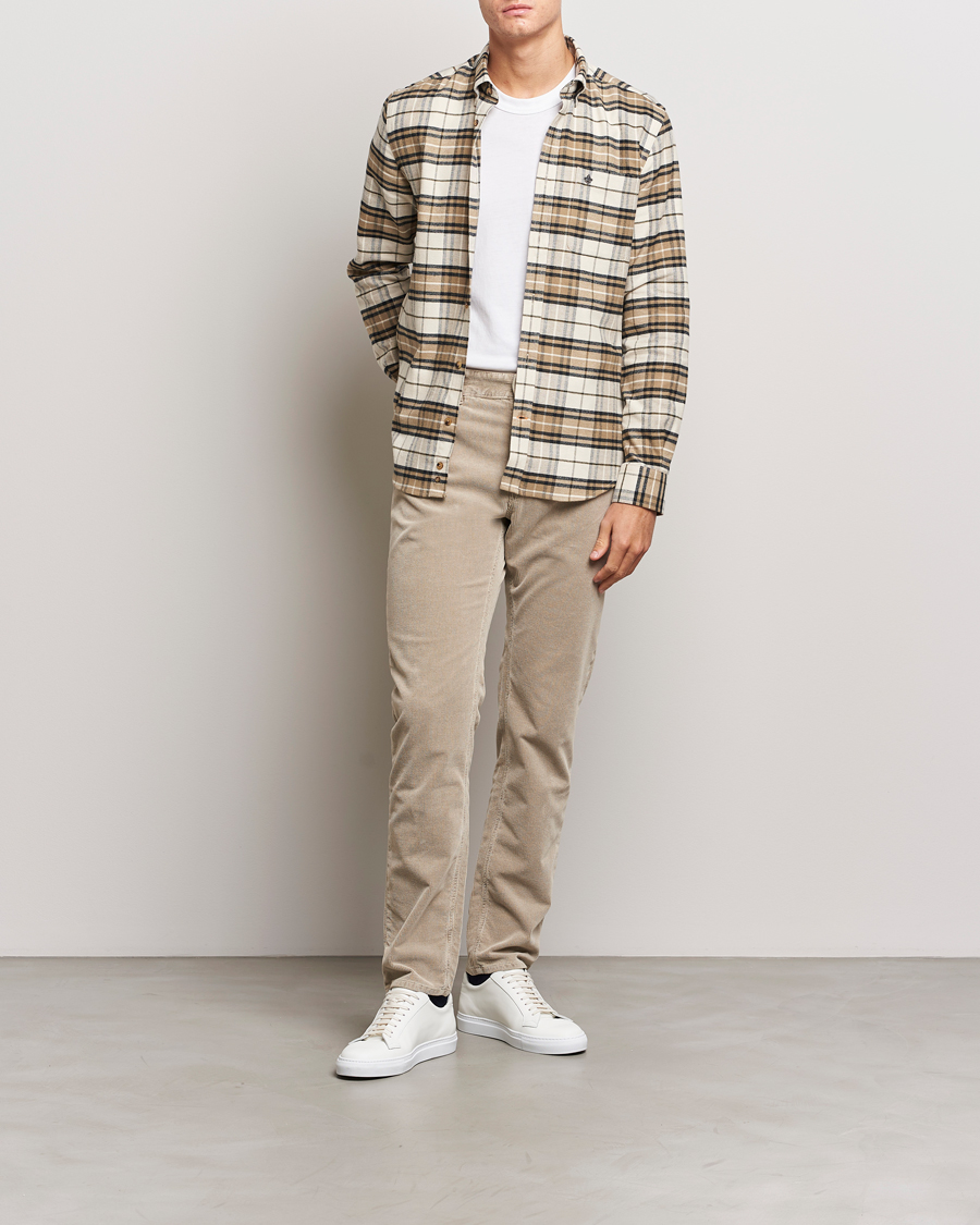 Uomini | Camicie | Morris | Flanell Big Check Shirt Off White