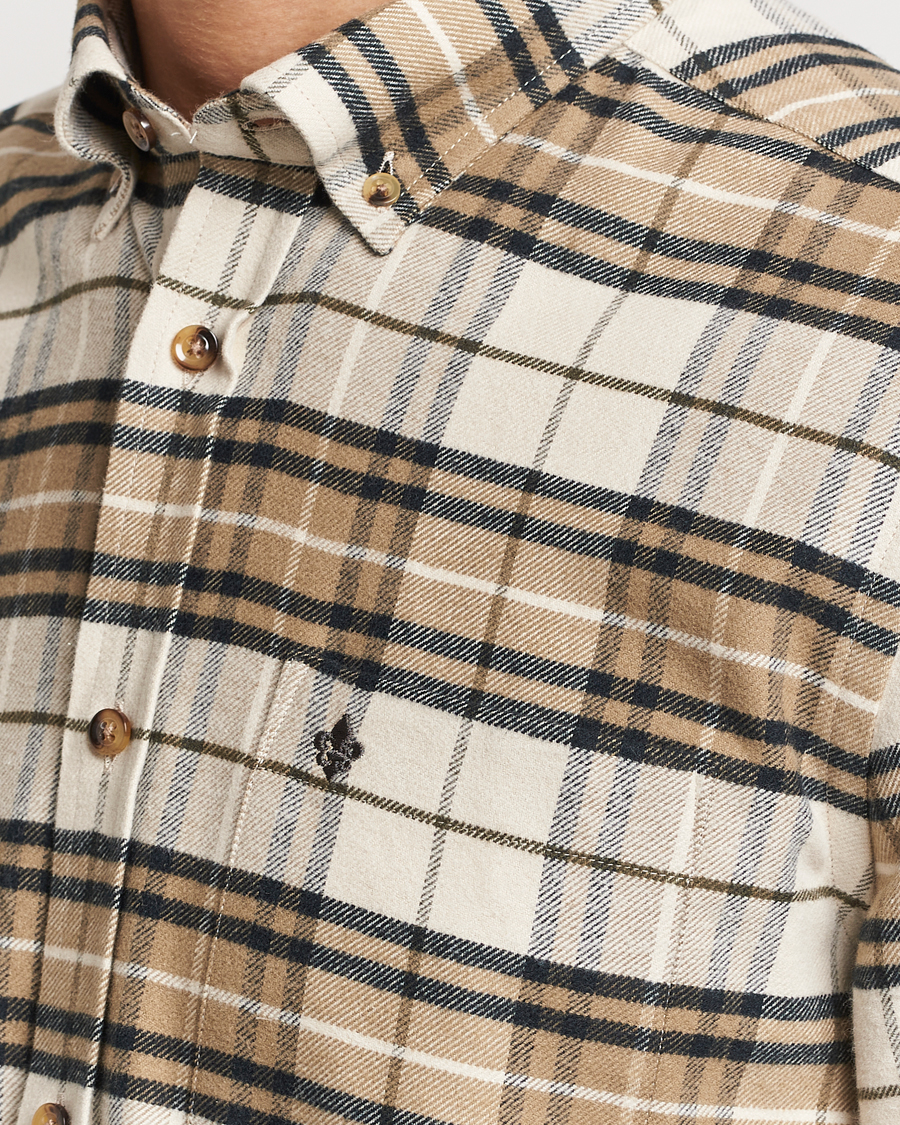 Uomini | Camicie | Morris | Flanell Big Check Shirt Off White