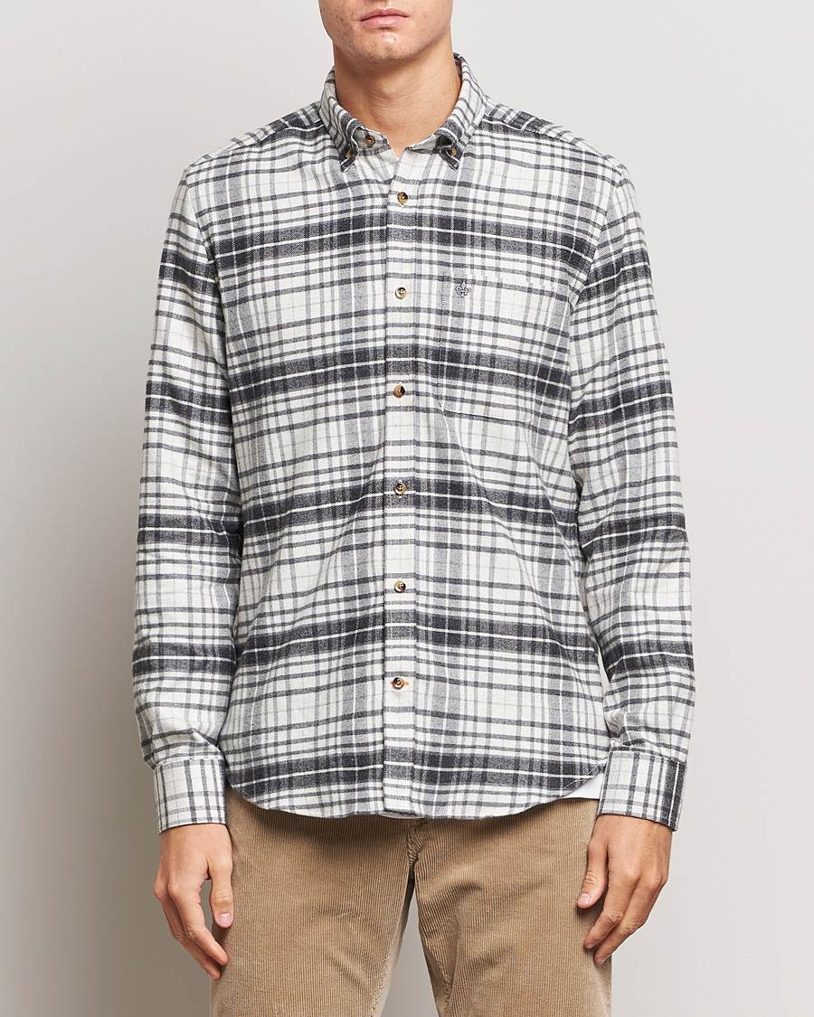 Uomini | Camicie | Morris | Flanell Big Check Shirt Grey