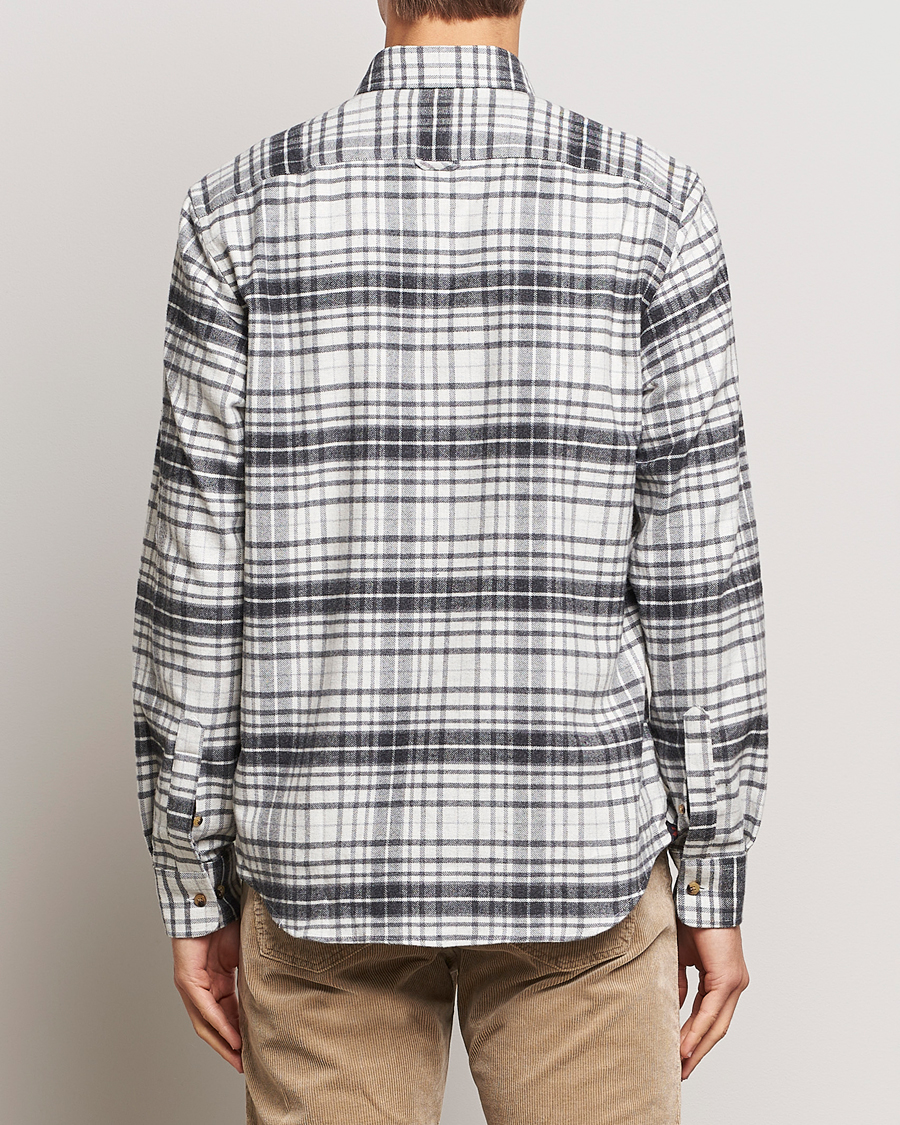 Uomini | Camicie | Morris | Flanell Big Check Shirt Grey