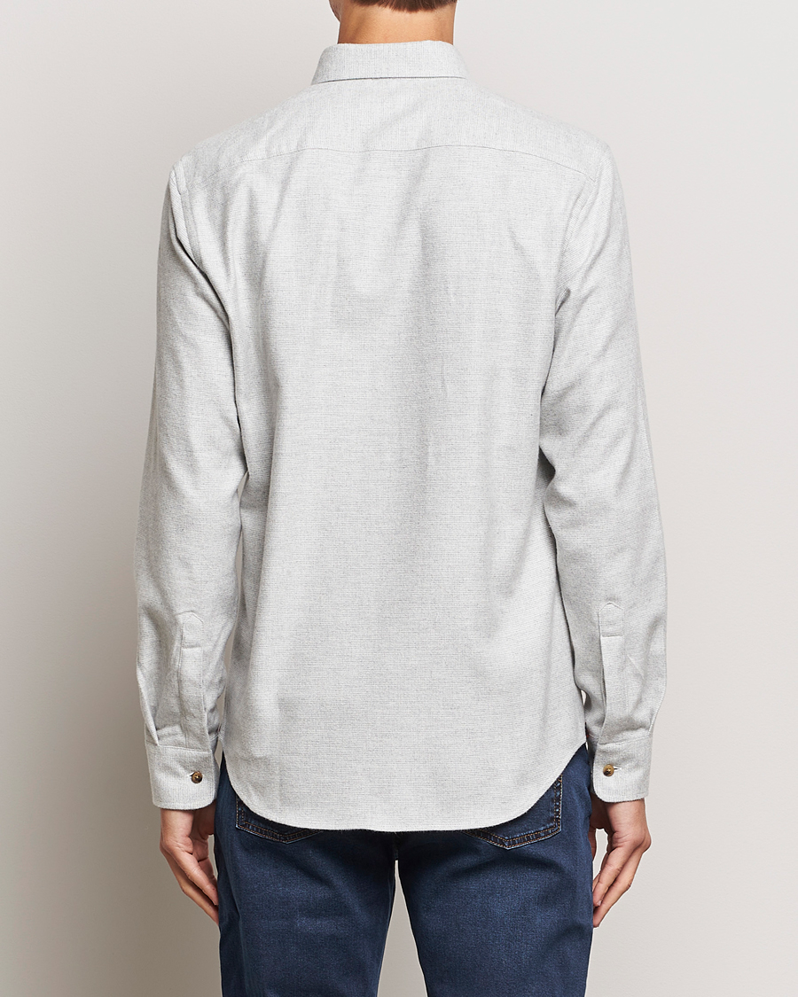 Uomini | Camicie | Morris | Flanell Check Shirt Grey